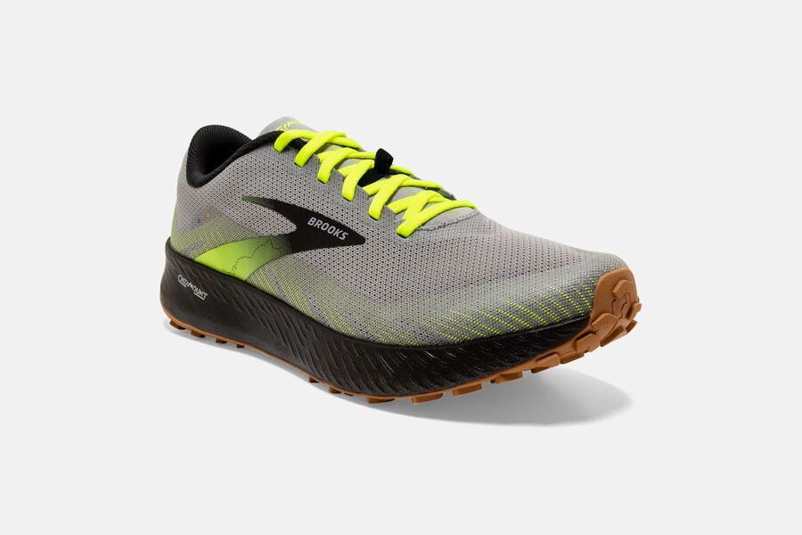 Brooks Catamount Trail Loopschoenen Heren - Grijs/Zwart - 056198OKY